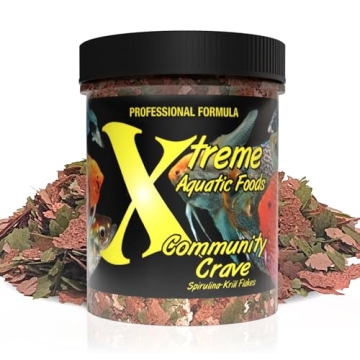 Xtreme Community Crave Flake - Premium Krill & Spirulina Fish Food for Vibrancy