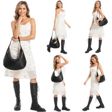 Stylish Vegan Leather Handbag for Work & Casual Use