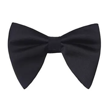Lovacely Mens Oversized Satin Silk Bow Tie – Formal Tuxedo Big Bowtie