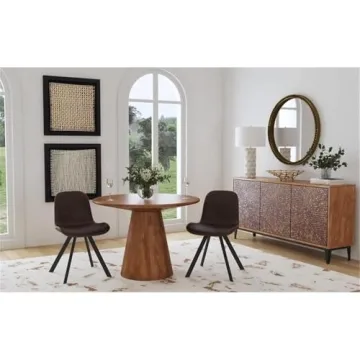 Bassett Mirror Raynor Rustic Round Dining Table