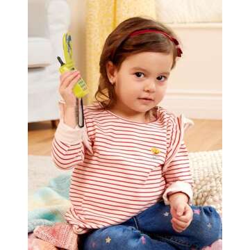 B. toys – Hellophone- Lime- Pretend Play Toy Cell Phone – Kids Play Phone with Light Sounds & So...