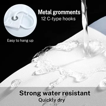 ArtSocket Get Naked Bathroom Set with Shower Curtain and Rugs Accessories,Marble Gold White Geometric Stone Shower Curtain Set, Grey Shower Curtain for Bathroom Decor 4 Pcs