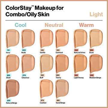 Revlon Colorstay Foundation for Combination/Oily Skin, Rich Ginger