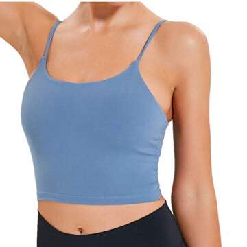 Lemedy Women's Padded Yoga Tank Top for Fitness and Style