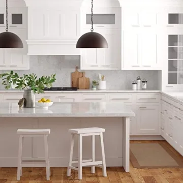 Amazon Basics Solid Wood Counter Height Barstools Set of 2