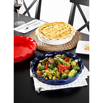 Sweese 518.101 Porcelain Pie Pan for Perfect Pies
