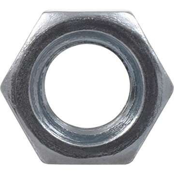 Hillman 150015 Coarse Thread Hex Nuts, 1/2"-13, 50 Pieces