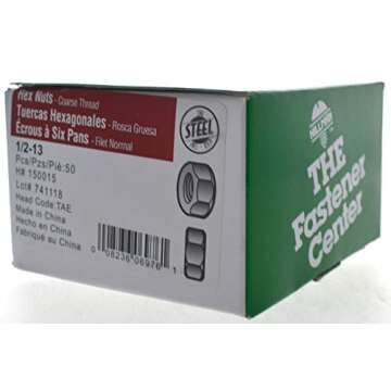 Hillman 150015 Coarse Thread Hex Nuts, Durable Steel