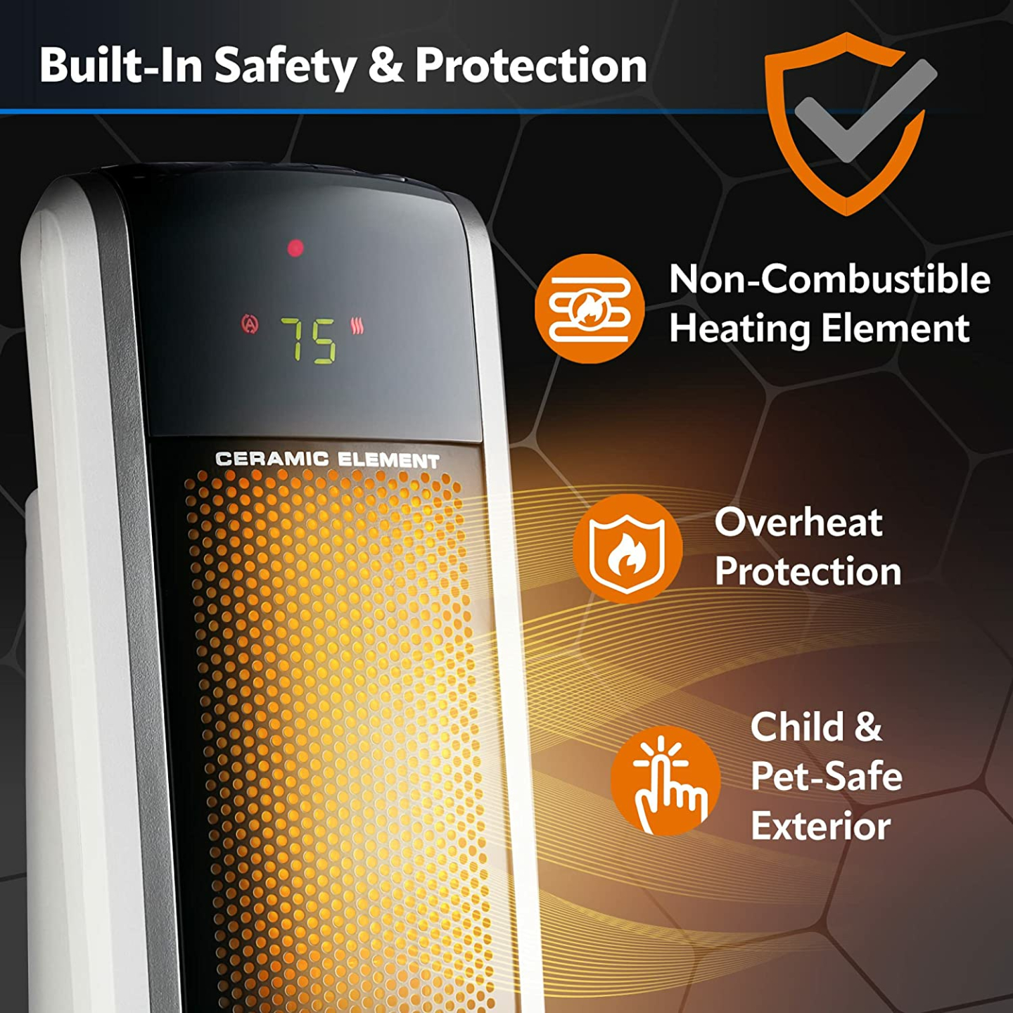 Lasko 5586 Oscillating Digital Ceramic Tower Heater