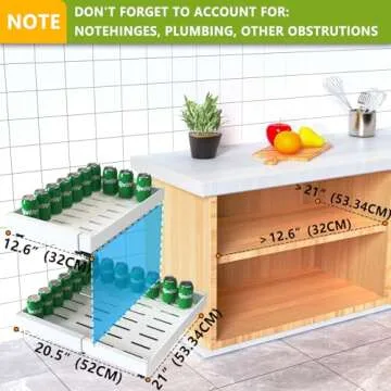 Expandable Pull Out Cabinet Organizer for Easy Kitchen Access