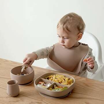 SAMiGO Silicone Baby Cups for 6-12 Months, Tiny Open Cups for Training and Water Drinking, Baby Led Weaning Supplies, 2 OZ