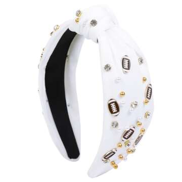 Football Knotted Headbands for Women – Stylish & Comfortable