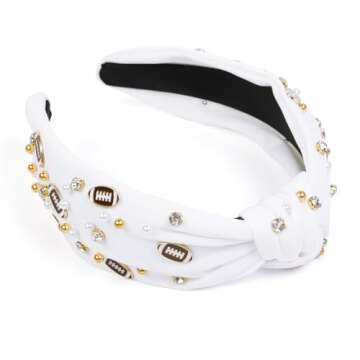 Football Knotted Headbands for Women – Stylish & Comfortable