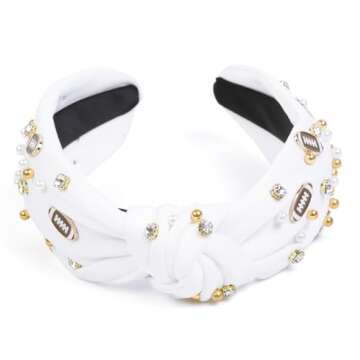 Football Knotted Headbands for Women – Stylish & Comfortable