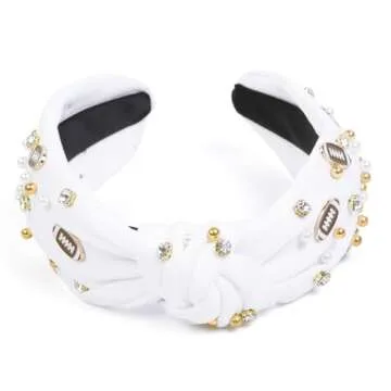 Football Knotted Headbands for Women – Stylish & Comfortable