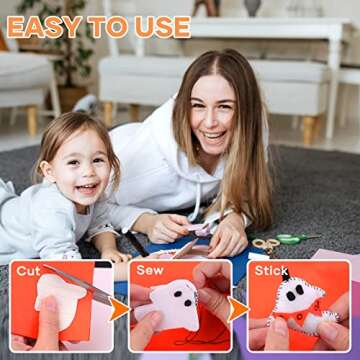 HTVRONT Felt Sheets for Crafts - 60pcs Felt Squares A4-8x12" Stiff Felt Sheets, Assorted Colors Craft Felt, 1mm Stiff Felt Fabric for Sewing, Patchwork, Decoration, Embroidering, Book, Felt Papers