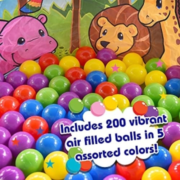 200 Count Durable Plastic Balls for Ball Pit Fun