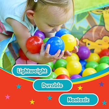 200 Count Durable Plastic Balls for Ball Pit Fun