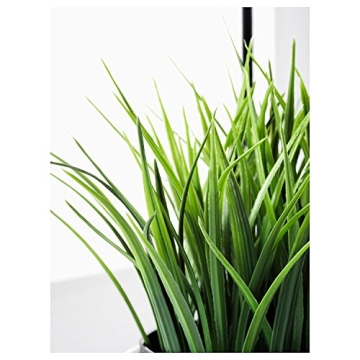 Elegant Ikea Artificial Potted Plant, Wheat Grass - 7.75 Inch