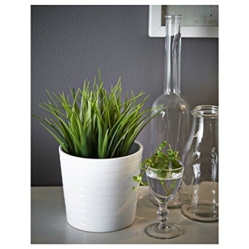 Elegant Ikea Artificial Potted Plant, Wheat Grass - 7.75 Inch