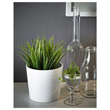 Elegant Ikea Artificial Potted Plant, Wheat Grass - 7.75 Inch