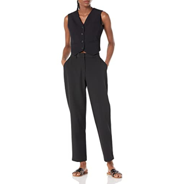Sadie Cropped Slim Vest for Women - Versatile Style