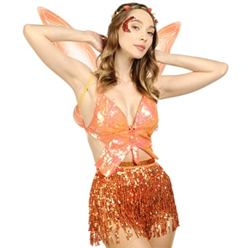 Funcredible Fairy Wings and Crown Set for Magical Costumes