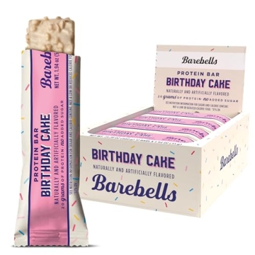 Barebells Protein Bars Birthday Cake - 12 Count - 20g Protein - Low Sugar Snack