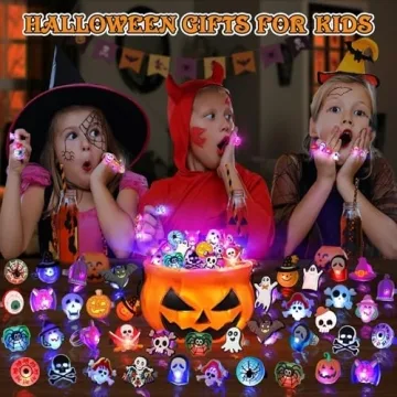 Coluans 25Pcs LED Halloween Rings Party Favors