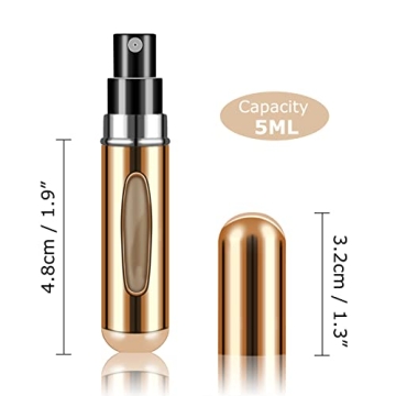 Fivexing Portable Refillable Perfume Atomizer for Travel