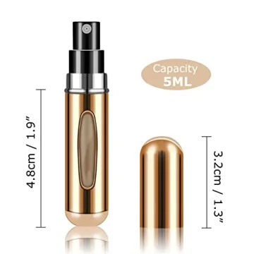 Fivexing Portable Refillable Perfume Atomizer for Travel