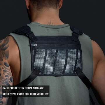 MVRK Water Resistant Chest Pack - Ideal for Running