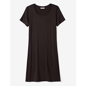 Amazon Brand - Daily Ritual Women's Jersey Standard-Fit Short-Sleeve Scoop Neck T-Shirt Dress