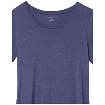 Amazon Brand - Daily Ritual Women's Jersey Standard-Fit Short-Sleeve Scoop Neck T-Shirt Dress