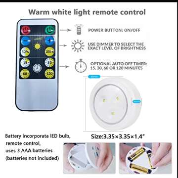 Battery Operated Wall Sconce with Remote - Stylish & Dimmable