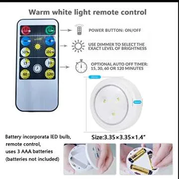 Battery Operated Wall Sconce with Remote - Stylish & Dimmable