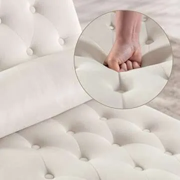 Elegant Tufted Velvet Chaise Lounge for Home Decor