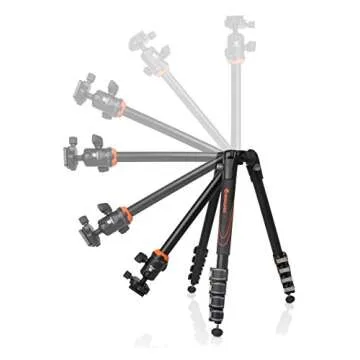 Vanguard VEO 235AB Aluminum Travel Tripod with Ball Head for Sony, Nikon, Canon, Fujifilm Mirrorless...