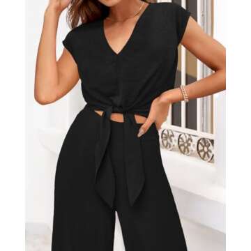 Chic PRETTYGARDEN Women’s Summer 2 Piece Set - Versatile Style