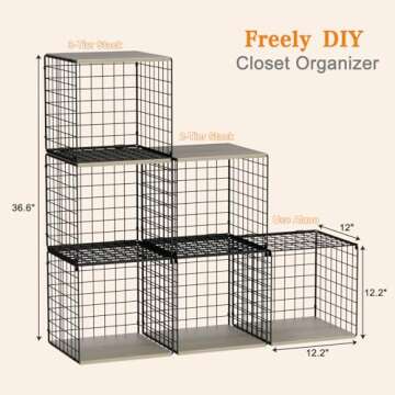 3PCS Stackable Closet Organizers for Stylish Home Storage