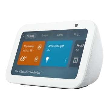 Echo Show 5 Smart Display with Globe Electric Bulb