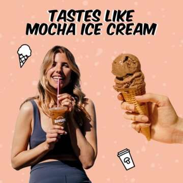 Renude Chagaccino - Chaga Mushroom Powder, Mushroom Coffee Drink Mix with Adaptogens, Natural Energy and Immune Support, Vegan, Keto, Zero Calorie Mushroom Blend Powder - 10 Servings