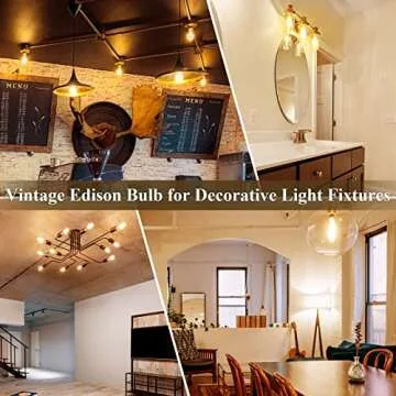 DiCUNO ST64 Edison LED Bulb 60W Equivalent, 6W, Warm White 2700K, Dimmable Vintage LED Light Bulbs, 700LM E26 Medium Base with Clear Glass for Dining Room, Kitchen Lighting,Pack of 10