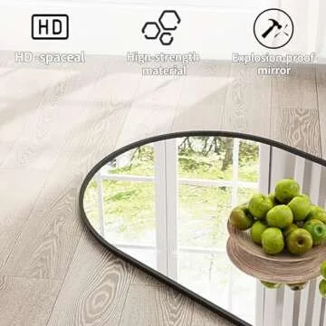 Elegant OGCAU Arched Full Length Mirror for Home