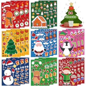 OHOME Christmas Stickers - Festive DIY Crafts & Stocking Stuffers for Kids