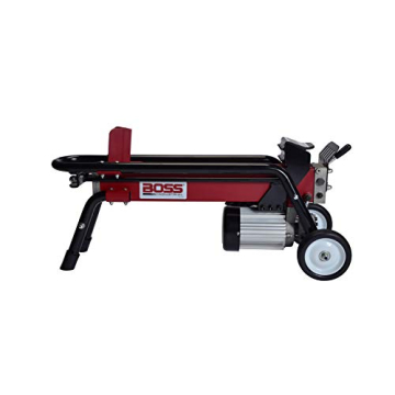 Boss Industrial 7 Ton Lightweight Portable High Powered Hydraulic Electric Firewood Log Splitter wit...