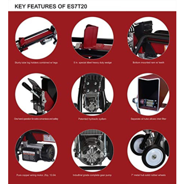 Boss Industrial 7 Ton Electric Log Splitter Portable & Powerful