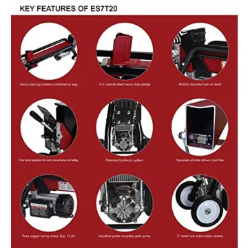 Boss Industrial 7 Ton Electric Log Splitter Portable & Powerful