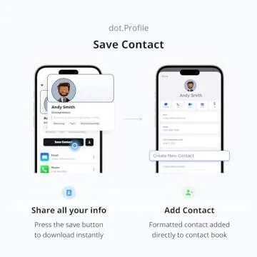 dot. Card - Digital Business Card - Tap to Share - iPhone & Android (Black)
