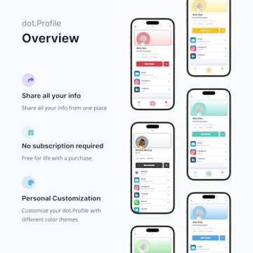 dot. Card - Digital Business Card - Tap to Share - iPhone & Android (Black)